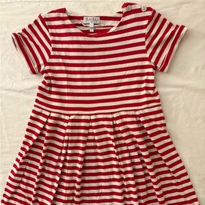 Rachel Riley Red and White Striped Dress